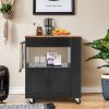 Rolling Storage Cabinet Kitchen Cart For Home And Bar Commercial Usage