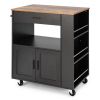 Rolling Storage Cabinet Kitchen Cart For Home And Bar Commercial Usage